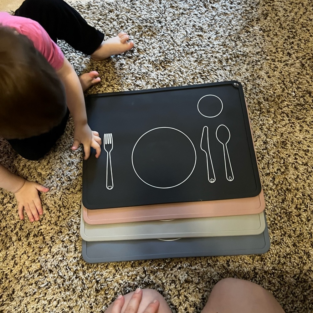 Set of Four Silicone Placemats